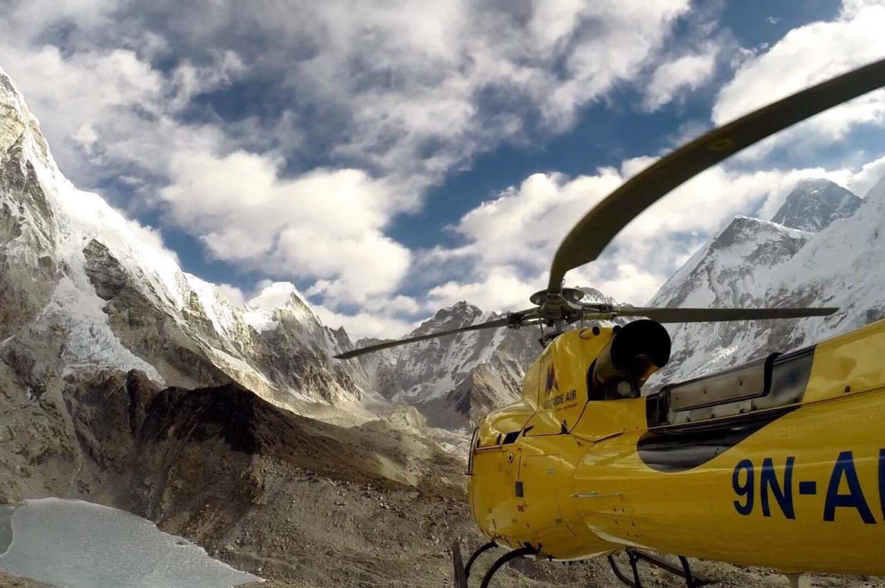 Helicopter to Mt. Everest Base Camp