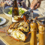 fresh lobster on the beach australia