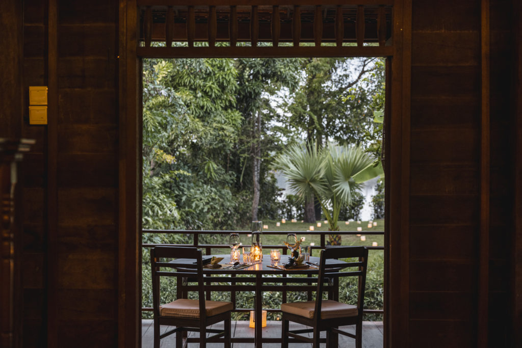 Amansara, Cambodia - Activities, Khmer Village House, Twilight Dinner, Table Setting_35854