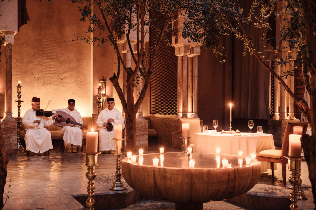 Amanjena, Morocco - Dining, restaurant & musicians
