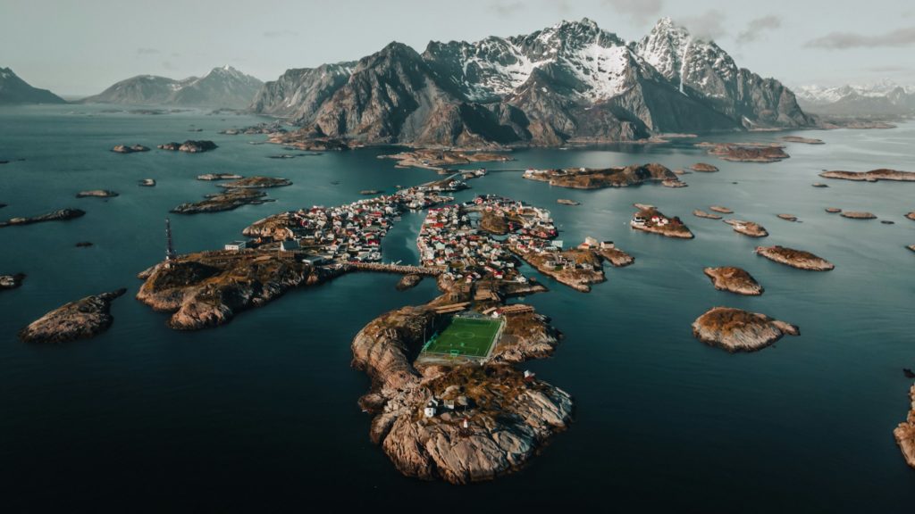 Norway - Lofoten Islands from Above Lofoten Islands from Above