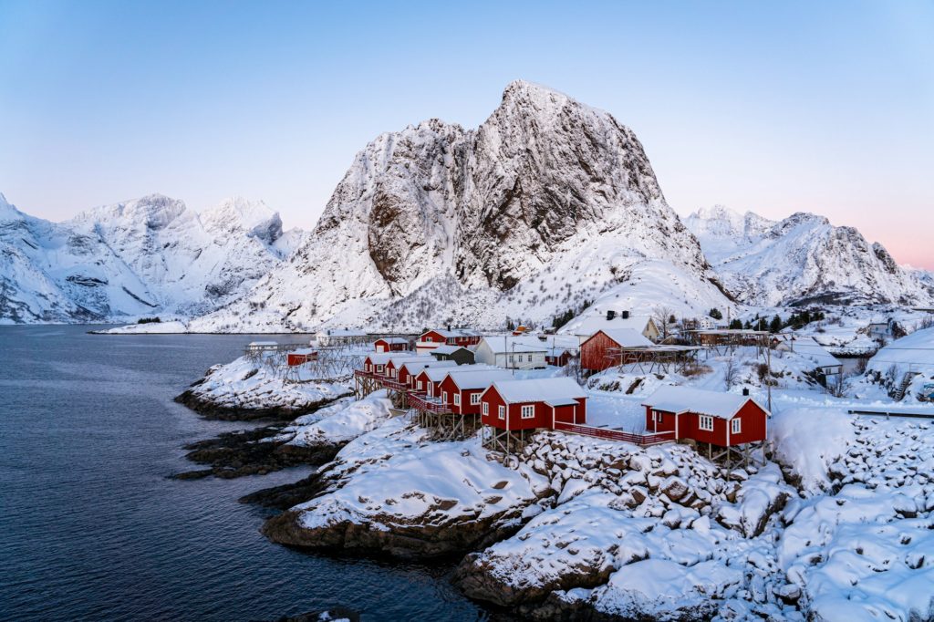 Norway - Hamnøy, Lofoten in Winter Hamnøy, Lofoten in Winter